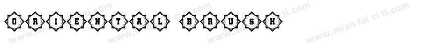 ORIENTAL BRUSH字体转换